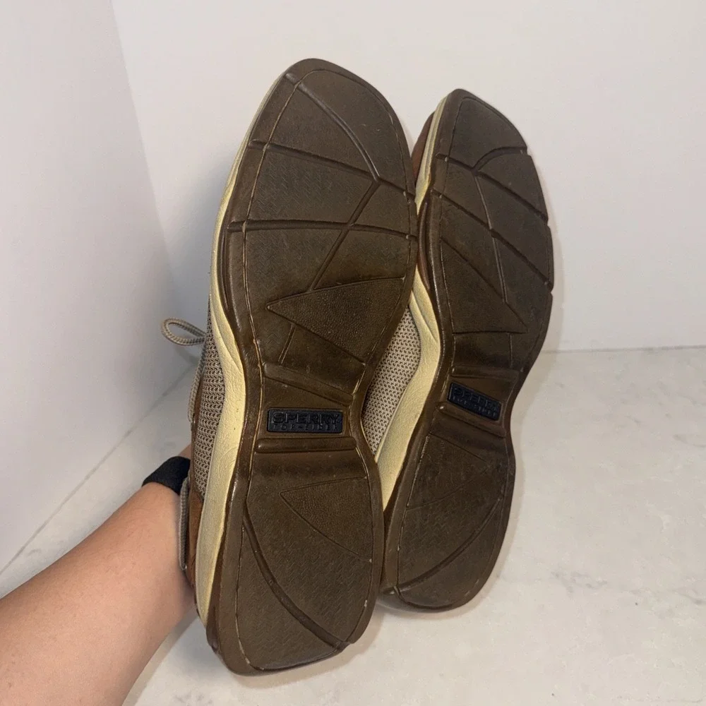 Sperry Top-Sider Intrepid 2eye Tan Leather Boat Shoes 0276308 Size 10.5
